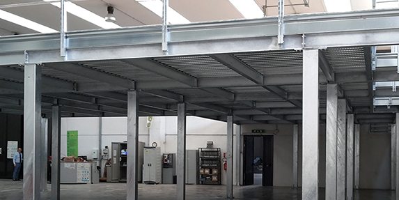 soppalchi per capannoni industriali e soppalchi per ufficio in acciaio