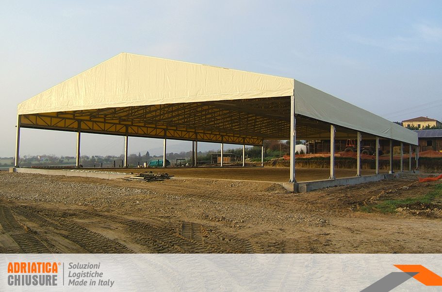 capannone zootecnico fisso in acciaio zincato