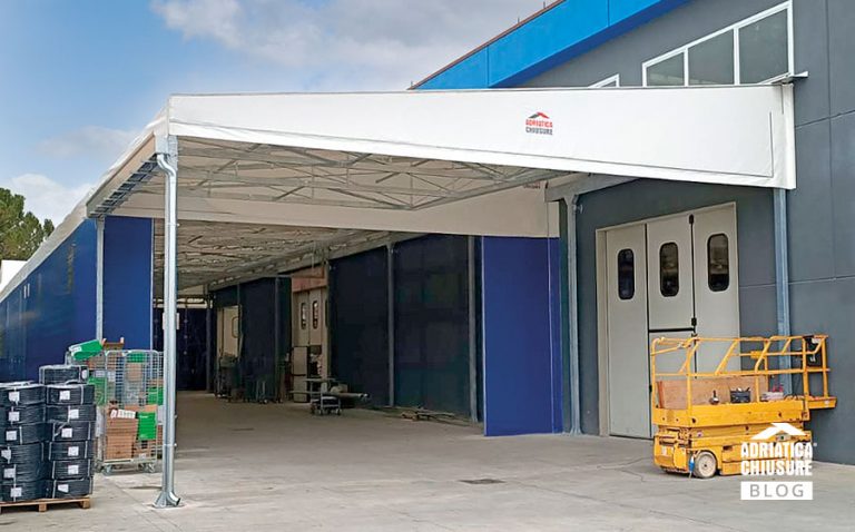 RemaTarlazzi SpA amplia gli spazi grazie ai tunnel mobili e tettoia di Adriatica Chiusure
