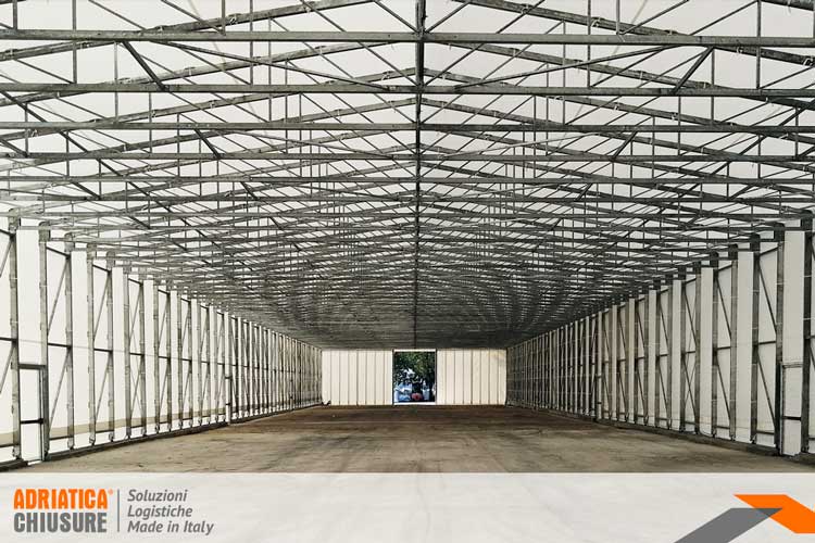 Capannoni retrattili Adriatica Chiusure