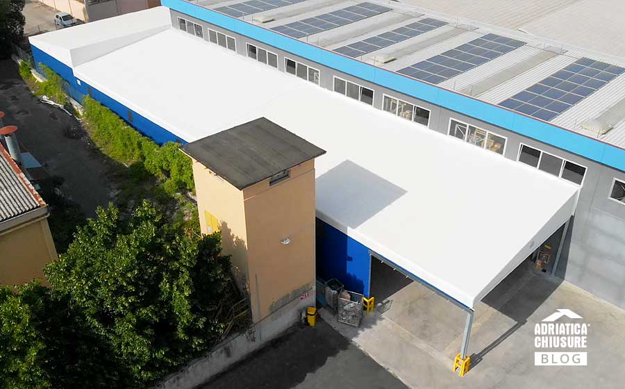 Tunnel mobile laterale ad angolo Comec RemaTarlazzi Adriatica Chiusure