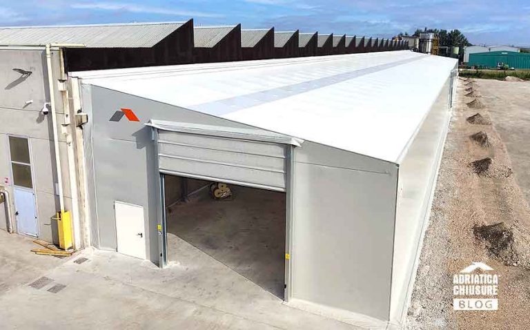 Tunnel mobile laterale 100 metri Autotrasporti Giannetti MGM Adriatica Chiusure