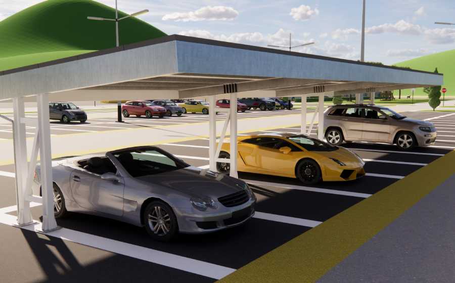 Pensilina fotovoltaica Adriatica Chiusure