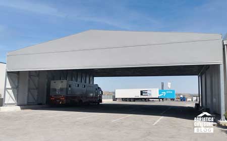 Tunnel mobile Mercedes Benz Adriatica Chiusure