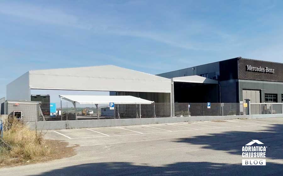 Tunnel mobile per Officina Autorizzata Merceders Benz