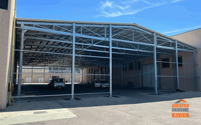 Capannone fisso di collegamento Adriatica Chiusure