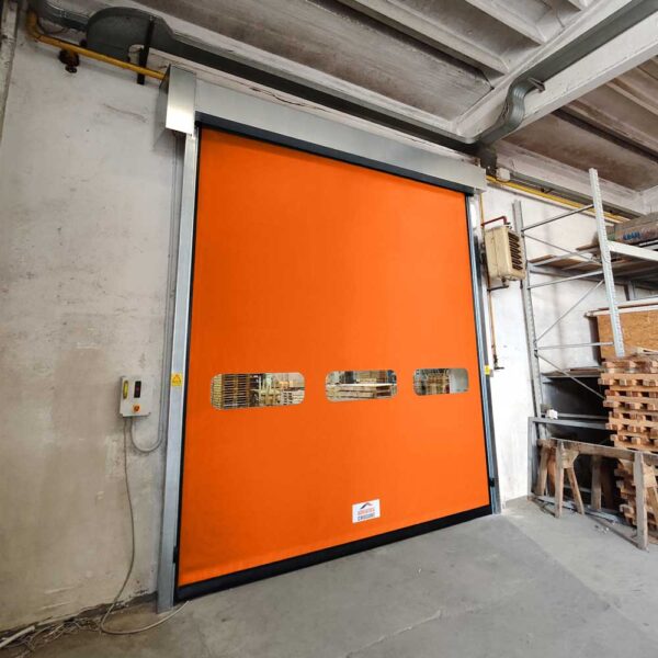 Porta rapida ad avvolgimento in PVC