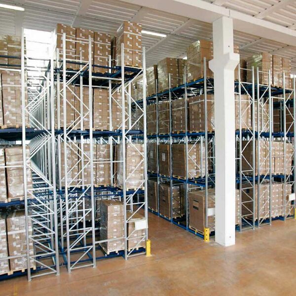 Scaffali magazzino a gravità Adriatica Chiusure