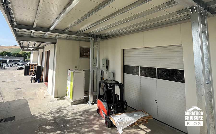 Tettoia in ferro Adriatica Chiusure